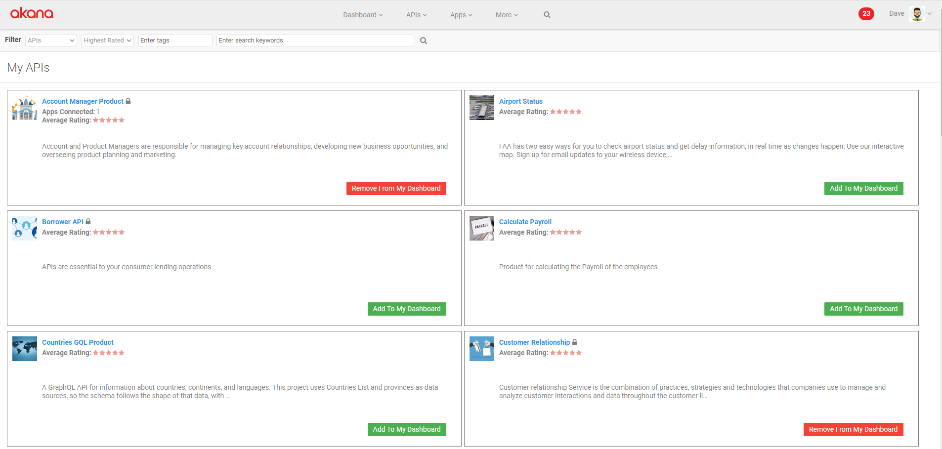 screenshot of Akana Platform